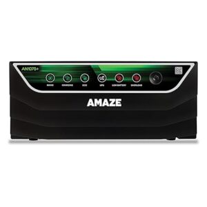 Amaze Inverter for Home, Office & Shops | an 1075+/12V 900VA Square Wave Inverter | Reliable Power Backup | Minimum Maintenance | Easy Installation | 36 Months Warranty