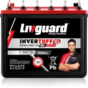 Livguard IT 1560TTN |Short Tubular Jumbo Inverter Battery |150 Ah |60 Months Warranty | Reliable Backup for Home, Office and Shop