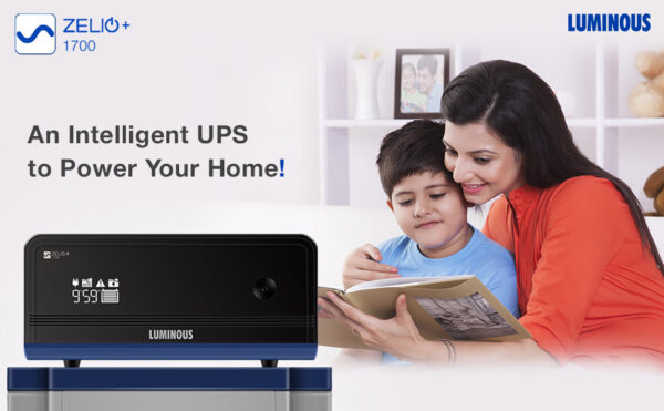 Luminous Zelio+ 1700 Pure Sine Wave 1500VA/24V Inverter for Home, Office and Shop (Supports 2 Inverter Battery Each of 12V) | with 36 Months Warranty. - Image 6
