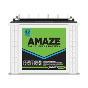 Amaze Tall Tubular Battery for Home, Office & Shops | 2060TT 150Ah | Easy Installation | Durable and Reliable Inverter Battery | Minimum Maintenance | with 60 Months Warranty