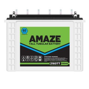 Amaze Tall Tubular Battery for Home, Office & Shops | 21060TT 150Ah | Easy Installation | Durable and Reliable Inverter Battery | Minimum Maintenance | with 60 Months Warranty