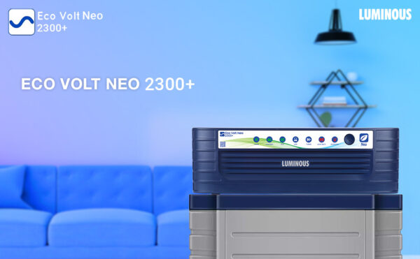 Luminous Eco Volt Neo 2300+ Inverter for Home, Office & Shops | 2000VA/ 24V Pure Sinewave | Reliable Power Backup | Minimum Maintenance | Easy Installation | with 36 Months Warranty - Image 2