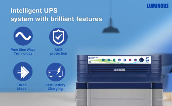 Luminous Eco Volt Neo 2300+ Inverter for Home, Office & Shops | 2000VA/ 24V Pure Sinewave | Reliable Power Backup | Minimum Maintenance | Easy Installation | with 36 Months Warranty - Image 5