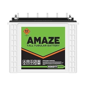 Amaze Tall Tubular Battery for Home, Office & Shops | 4060TT 180AH | Easy Installation |Durable and Reliable Inverter Battery | Minimum Maintenance | with 60 Months Warranty