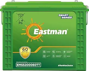 Eastman EMSS200060TT | Tall Tubular | 200 AH Inverter Battery |Warranty 60 (36+24) Months for Home & Office.