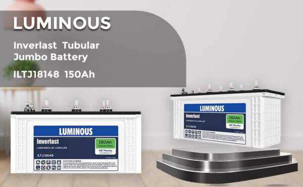 Luminous Inverlast ILTJ18148 150 Ah Tall Jumbo Inverter Battery for Home, Office & Shops Easy Installation | Minimum Maintenance | with 48 Months Warranty - Image 3