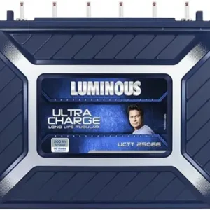 Luminous Ultra Charge UCTT-25066 Tall Tubular 200 Ah Inverter Battery for Home & Shops | Minimum Maintenance | Durable & Reliable | 66 Months Warranty
