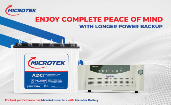 Microtek Super Power 1100 Pure Sinewave 950VA/12V Inverter, Support 1 Battery with 3 Year Warranty for Home, Office & Shops - Image 3