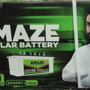Amaze Tall Tubular Battery for Home, Office & Shops | 2060STJ 150Ah | Easy Installation | Durable and Reliable Inverter Battery | Minimum Maintenance | with 60 Months Warranty