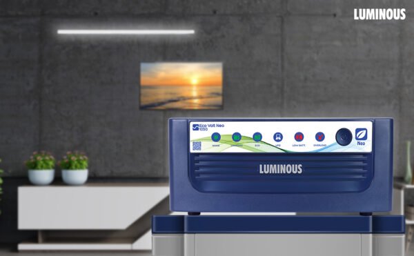 Luminous Eco Volt Neo 1050 Pure Sine Wave 900VA/12V Inverter for Home, Office & Shops| Efficient & Reliable | with 36 Months Warranty - Image 6