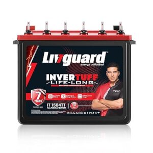 Livguard IT 1584TT |Tall Tubular Inverter Battery |150 Ah |84 Months Warranty | Reliable Backup for Home, Office and Shop