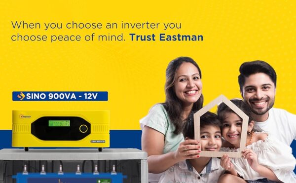 Eastman Sino 900VA/12V Pure Sine Wave Home UPS Utility Power Factor Watt=VA | Inverter for Home, Office & Shops | 36 Months Warranty | 10 Years Warranty on Transformer - Image 3