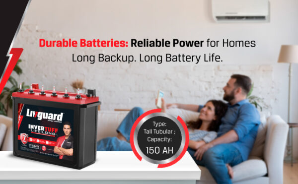 Livguard IT 1584TT |Tall Tubular Inverter Battery |150 Ah |84 Months Warranty | Reliable Backup for Home, Office and Shop - Image 4
