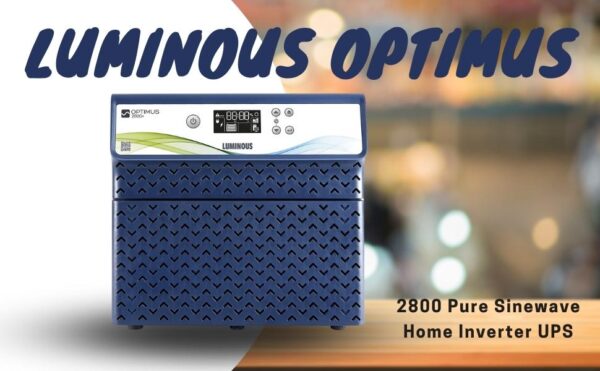 Luminous Optimus 2800 Pure Sine Wave 2500VA/24V Inverter for Home, Office and Shops (Supports 2 Inverter Battery Each of 12V) | with 36 Months Warranty - Image 2