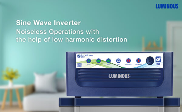 Luminous Eco Volt Neo 1050 Pure Sine Wave 900VA/12V Inverter for Home, Office & Shops| Efficient & Reliable | with 36 Months Warranty - Image 3