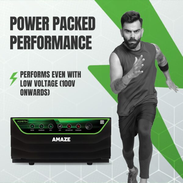 Amaze Inverter for Home, Office & Shops | AQ 1675+/24V 1500VA Square Wave Inverter | Reliable Power Backup | Minimum Maintenance | Easy Installation | 36 Months Warranty - Image 4