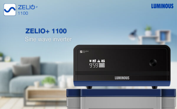 Luminous Zelio+ 1100 Inverter for Home, Office & Shops| Reliable Power Backup |Without Wi-Fi |LCD Display | Easy Installation | with 36 Months Warranty - Image 2