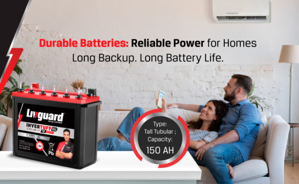 Livguard IT 1578TT |Tall Tubular Inverter Battery |150 Ah |78 Months Warranty | Reliable Backup for Home, Office and Shop - Image 4