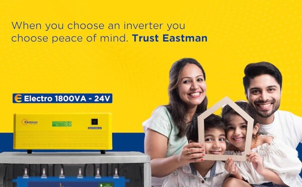 Eastman Electro 1800VA/24V Square Wave Home UPS | Inverter for Home, Office & Shops with 36 Months Warranty | 10 Years Warranty on Transformer - Image 3
