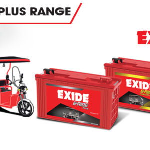 Exide ERTBPLUS125N 125AH E-Rickshaw Battery | 12-Month Warranty(4 Battery Set)