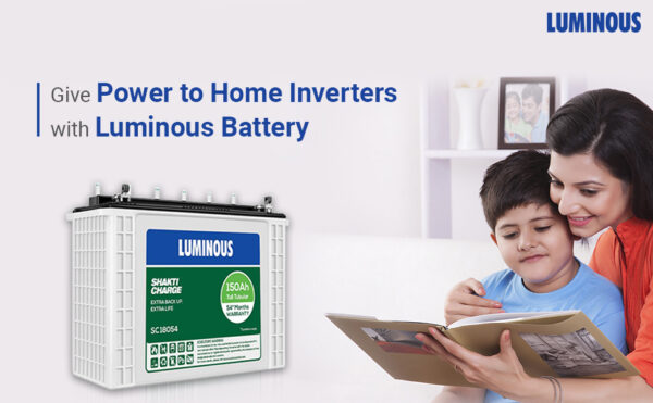 Luminous Shakti Charge SC 18060 Battery for Home, Office & Shops | 150 ah/12V Tall Tubular | Easy Installation | Minimum Maintenance | with 60 Months Warranty - Image 2