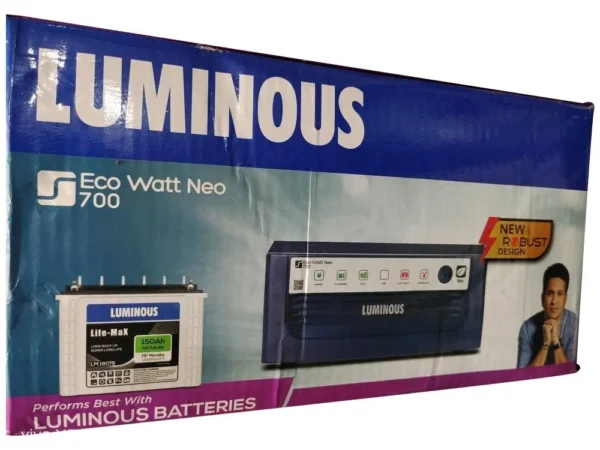 Luminous Eco Watt Neo 700 Square Wave 600VA/12V Inverter for Home, Office and Shops - Image 4