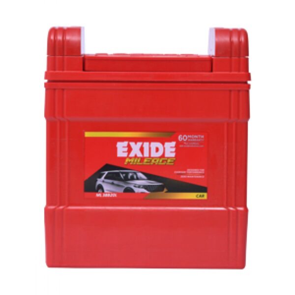 EXIDE ML38B20L/R 35Ah Car Battery – MILEAGE Series | 60 Months Warranty (30 FOC + 30 Pro-Rata) | Zero Maintenance | High Cranking Power for Cars & SUVs - Image 2