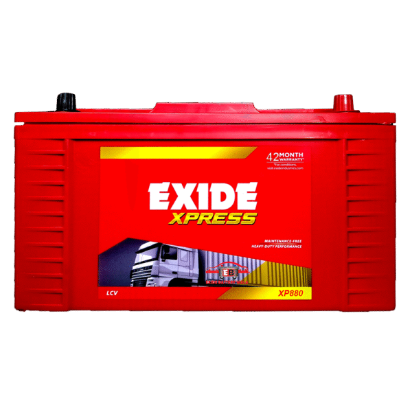 EXIDE XP880 88Ah Battery – XPRESS Series | 42 Months Warranty (24 FOC + 18 Pro-Rata) | Rugged Performance for Buses, Trucks, Car & Commercial Vehicles - Image 2