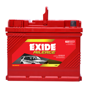 EXIDE MLDIN55/R, 55Ah Car Battery – MILEAGE Series | 60 Months Warranty (30 FOC + 30 Pro-Rata) | Zero Maintenance | High Cranking Power for Cars & SUVs