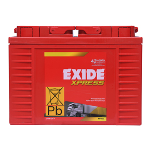 EXIDE XP800F 80Ah Battery – XPRESS Series | 42 Months Warranty (24 FOC + 18 Pro-Rata) | Rugged Performance for Buses, Trucks, Car & Commercial Vehicles