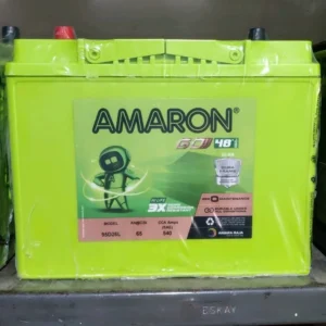 Amaron Go AMM-GO-95D26L/R (65Ah) Car Battery – 48 Months Warranty (24 Months Free + 24 Months Pro-Rata)