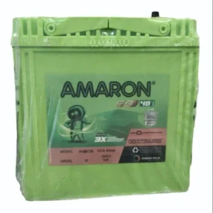 Amaron Go AMM-GO-34B20L (32Ah) Car Battery – 48 Months Warranty (24 Months Free + 24 Months Pro-Rata)