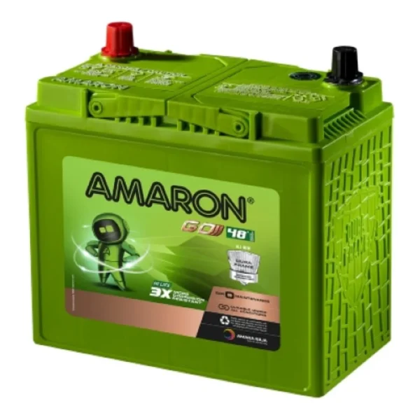 Amaron Go AMM-GO-50B24L (45Ah) Car Battery – 48 Months Warranty (24 Months Free + 24 Months Pro-Rata) - Image 2