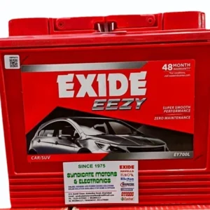 EXIDE EY700L/R 65Ah Car Battery – EEZY-ISS Series | 48 Months Warranty (24 FOC + 24 Pro-Rata) | EFB Technology for Start-Stop Cars & SUVs
