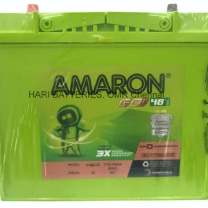 Amaron Go AMM-GO-50B24L (45Ah) Car Battery – 48 Months Warranty (24 Months Free + 24 Months Pro-Rata)